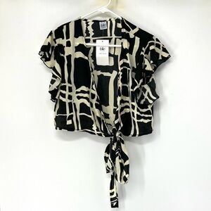 Ble resort collection tie front top OS